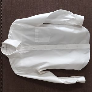 Collared Shirt, White, Size 4 Petite